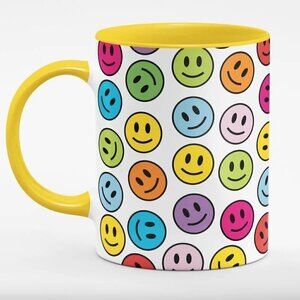 1 LEFT!! SMILEY COFFEE MUG